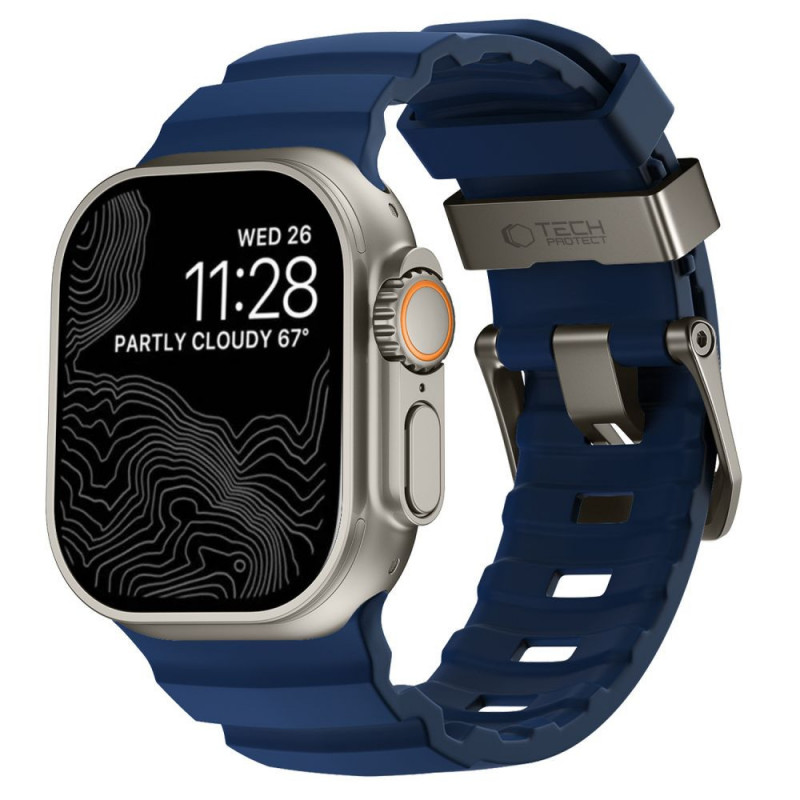 Tech-Protect Motion Apple Watch 8 / 9 / 10 / 11 / 12 / SE / Ultra 44/45/46/49 mm -ranneke, sininen