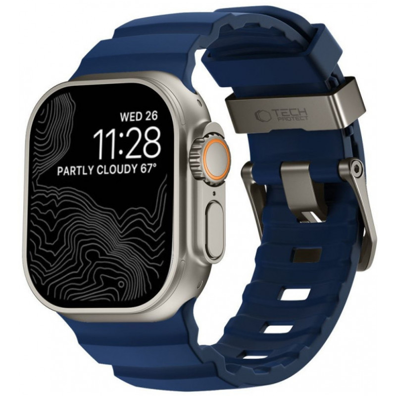 Tech-Protect Motion Apple Watch 8 / 9 / 10 / 11 / 12 / SE / Ultra 44/45/46/49 mm -ranneke, sininen