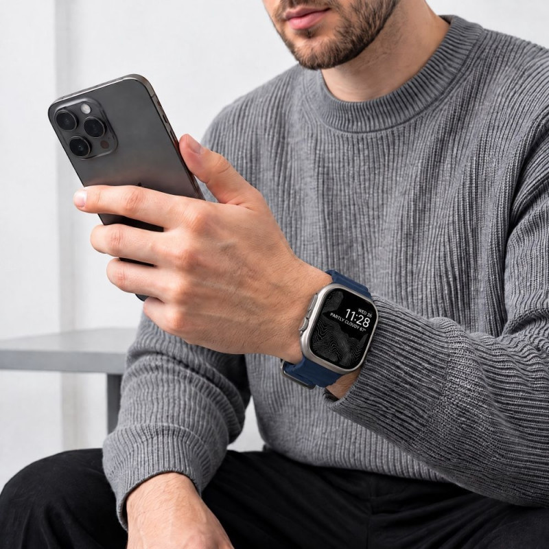 Tech-Protect Motion Apple Watch 8 / 9 / 10 / 11 / 12 / SE / Ultra 44/45/46/49 mm -ranneke, sininen