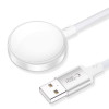 Tech-Protect MC02 UltraBoost Magneettinen Laturi USB-A-kaapeli 100 cm Apple Watchille, Valkoinen