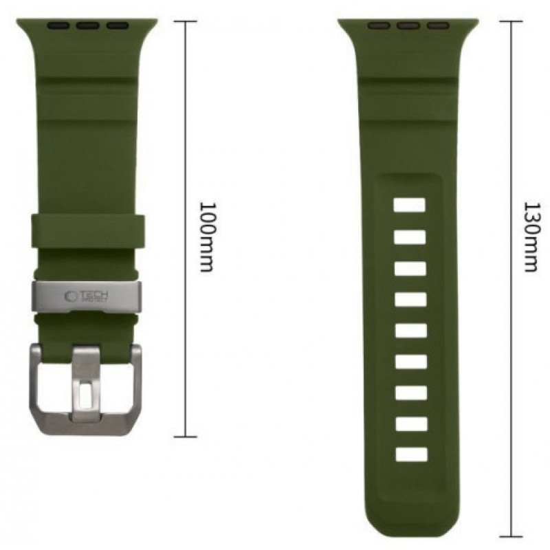 Tech-Protect Motion Apple Watch 8 / 9 / 10 / 11 / 12 / SE / Ultra 44/45/46/49 mm -ranneke, Tactical Green