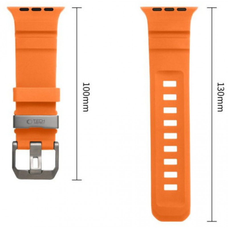 Tech-Protect Motion Apple Watch 8 / 9 / 10 / 11 / 12 / SE / Ultra 44/45/46/49 mm -ranneke, Signal Orange
