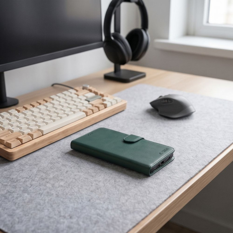 Tech-Protect Wallet Xiaomi Redmi Note 17 Pro Max 5G -kotelo, vihreä