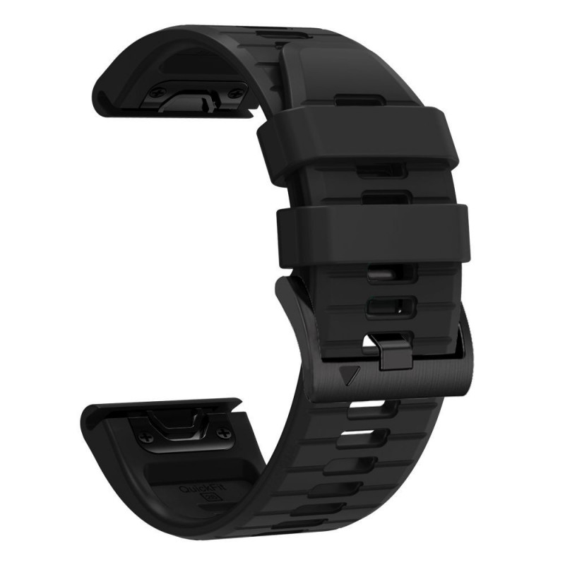 Tech-Protect silikoniranneke Garmin Fenix 5 / 6 / 6 Pro / 7 / 8 / 8 Pro / E / 9 / 9 Pro 51 mm, Obsidian Black