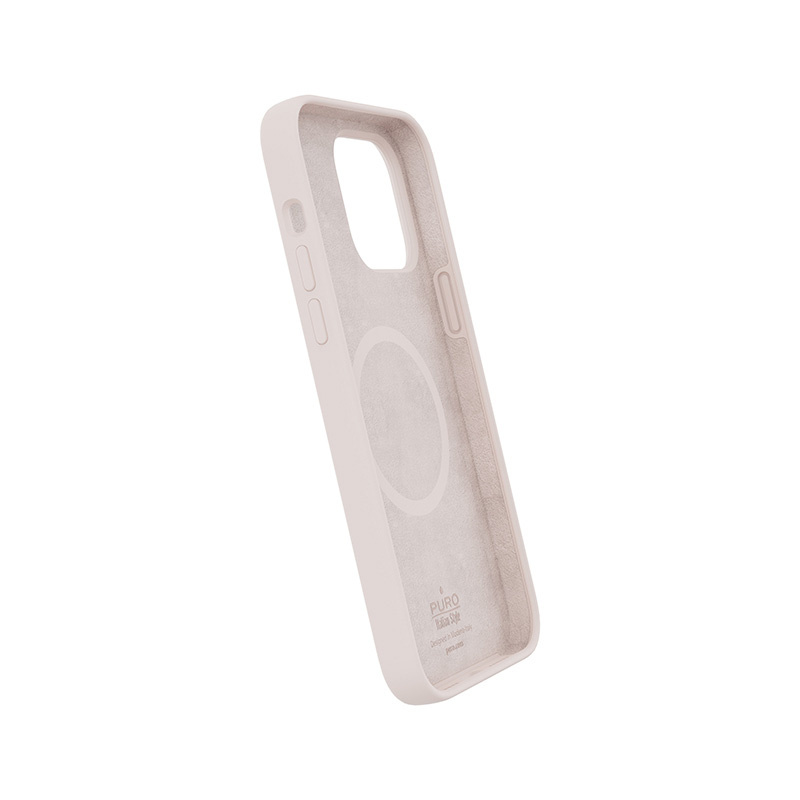 Puro ICON MAG MagSafe -silikonikuori Apple iPhone 14 Pro Max -puhelimelle, Dusty Pink