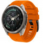 Tech-Protect silikoniranneke Garmin Fenix 5 / 6 / 6 Pro / 7 / 8 / 8 Pro / E / 9 / 9 Pro 51 mm, signal oranssi