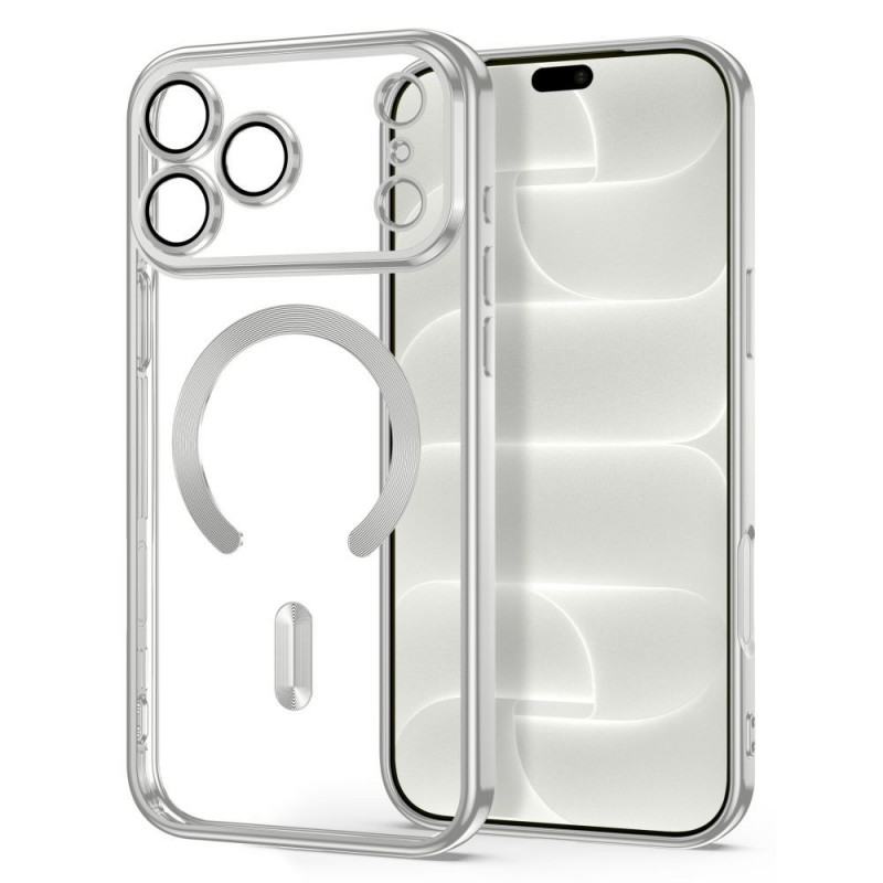 Tech-Protect Magflex MagSafe -kuori Apple iPhone 17 Pro / 18 Pro, kiiltävän hopeinen