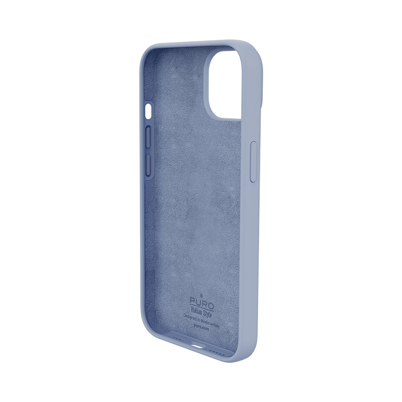 Puro ICON Antimicrobial -suojakotelo Apple iPhone 14 Plus / 15 Plus -puhelimelle, Sierra Blue