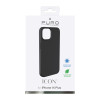 Puro ICON Antimicrobial Cover -suojakotelo Apple iPhone 14 Plus / 15 Plus -puhelimelle, musta