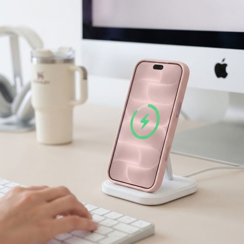 Tech-Protect MagPeak MagSafe CC Apple iPhone 17 Pro Max / 18 Pro Max -kuori THP6115, matta pinkki