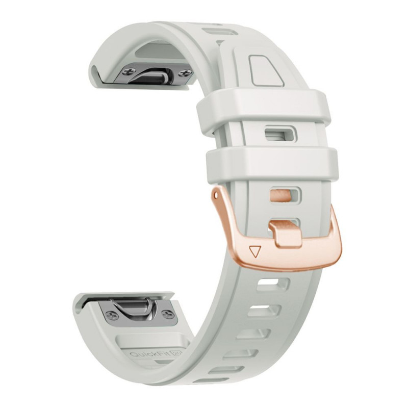 Tech-Protect silikoninen kellonranneke Garmin Fenix 5s / 5s Plus / 6s / 6s Pro / 7s / 8 / 9 / 9 Pro 43 mm, Fog Grey