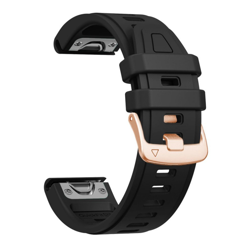 Tech-Protect silikoninen kelloranneke Garmin Fenix 5s / 5s Plus / 6s / 6s Pro / 7s / 8 / 9 / 9 Pro 43 mm, musta