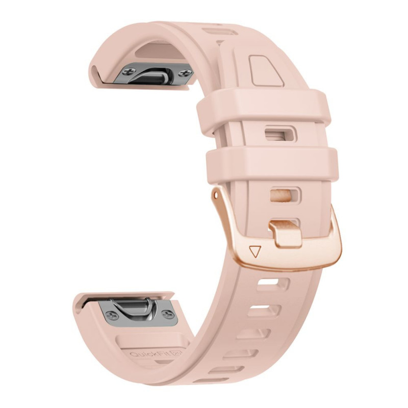 Tech-Protect silikoninen kelloranneke Garmin Fenix 5s / 5s Plus / 6s / 6s Pro / 7s / 8 / 9 / 9 Pro 43 mm, vaaleanpunainen