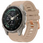 Tech-Protect silikoninen kelloranneke Garmin Fenix 5s / 5s Plus / 6s / 6s Pro / 7s / 8 / 9 / 9 Pro 43 mm, pähkinänruskea