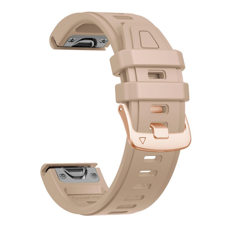Tech-Protect silikoninen kelloranneke Garmin Fenix 5s / 5s Plus / 6s / 6s Pro / 7s / 8 / 9 / 9 Pro 43 mm, pähkinänruskea