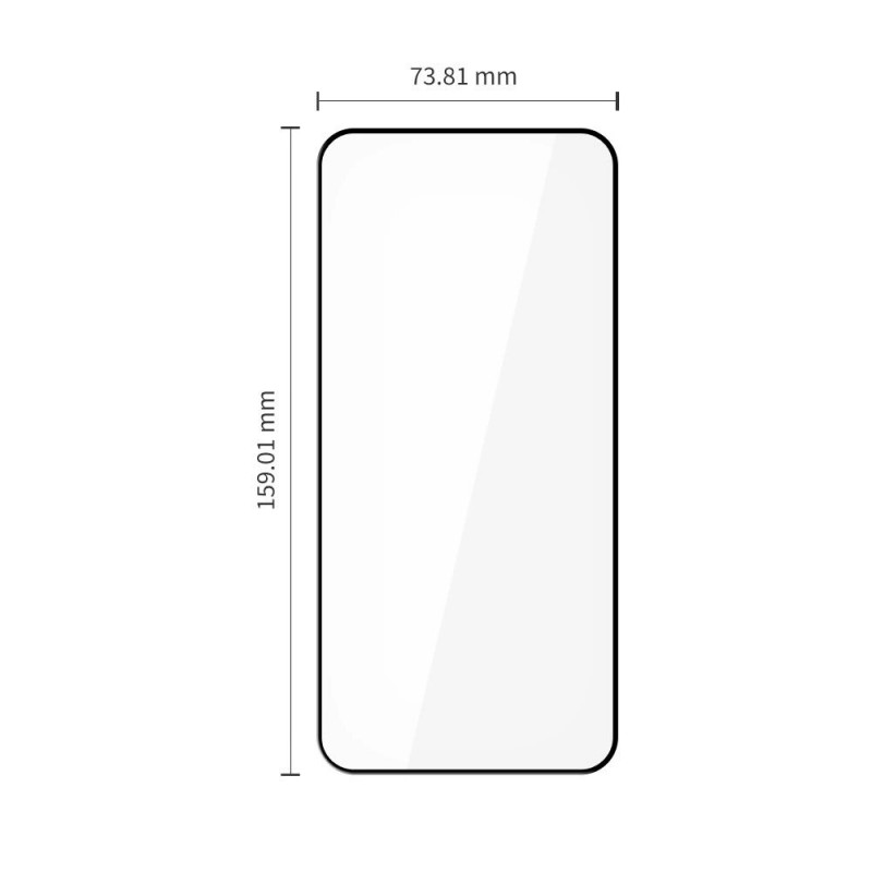 Tech-Protect Glass Fit+ karkaistu lasi Xiaomi Redmi Note 15 Pro 5G -puhelimeen (2 kpl), musta