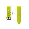 Tech-Protect silikoninen kelloranneke Garmin Fenix 5 / 6 / 6 Pro / 7 / 8 / 8 Pro / E / 9 / 9 Pro 47 mm, Volt Lime