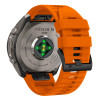 Tech-Protect Silikoninen kelloranneke Garmin Fenix 5 / 6 / 6 Pro / 7 / 8 / 8 Pro / E / 9 / 9 Pro 47 mm, Signal Orange