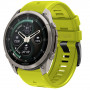 Tech-Protect silikoninen kellonranneke Garmin Fenix 5 / 6 / 6 Pro / 7 / 8 / 8 Pro / E / 9 / 9 Pro 51 mm, Volt Lime