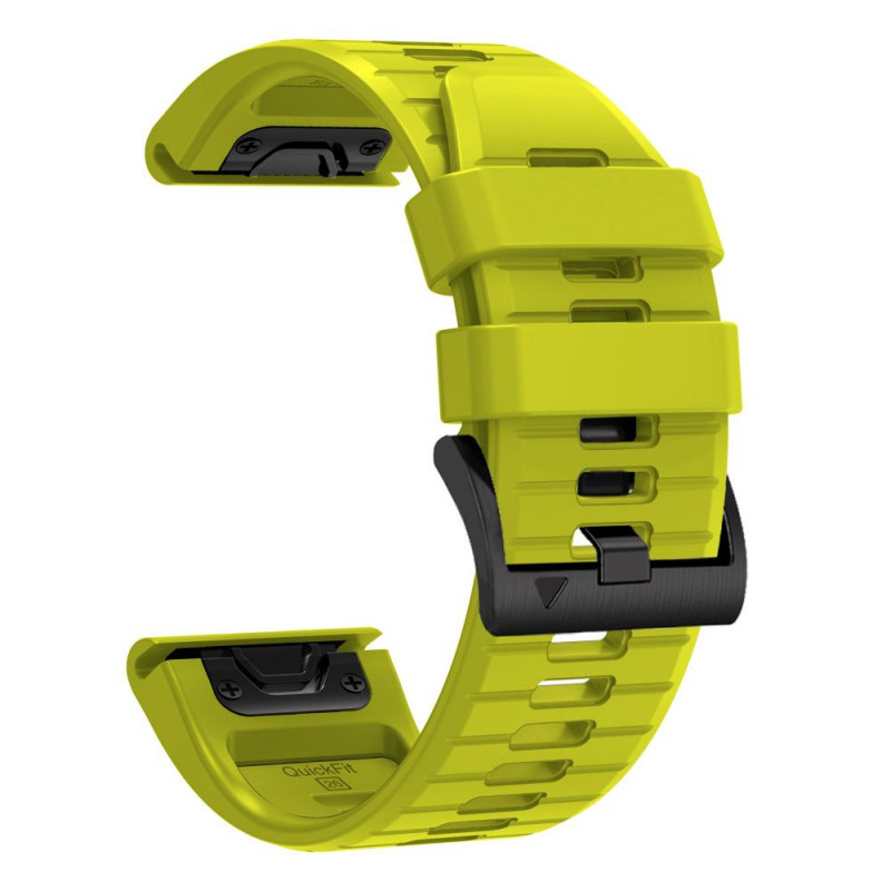 Tech-Protect silikoninen kellonranneke Garmin Fenix 5 / 6 / 6 Pro / 7 / 8 / 8 Pro / E / 9 / 9 Pro 51 mm, Volt Lime