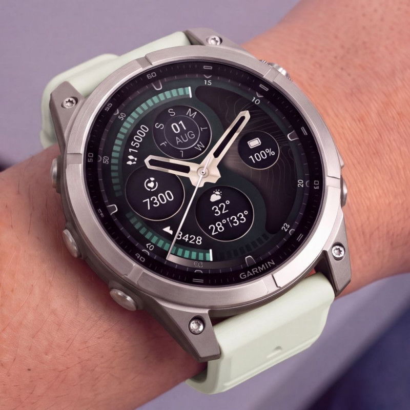 Tech-Protect silikoninen kellonranneke Garmin Fenix 5 / 6 / 6 Pro / 7 / 8 / 8 Pro / E / 9 / 9 Pro 47 mm, Stone Grey