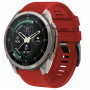 Tech-Protect silikoninen kellonranneke Garmin Fenix 5 / 6 / 6 Pro / 7 / 8 / 8 Pro / E / 9 / 9 Pro 51 mm, Crimson Red