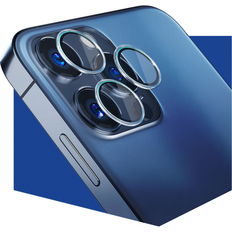 3MK Lens Protection Pro Samsung Galaxy S23 -kameran linssinsuojalasi, musta