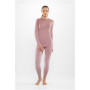 Viking Altis Lady Set naisten merinovillainen aluskerrasto, pinkki, L