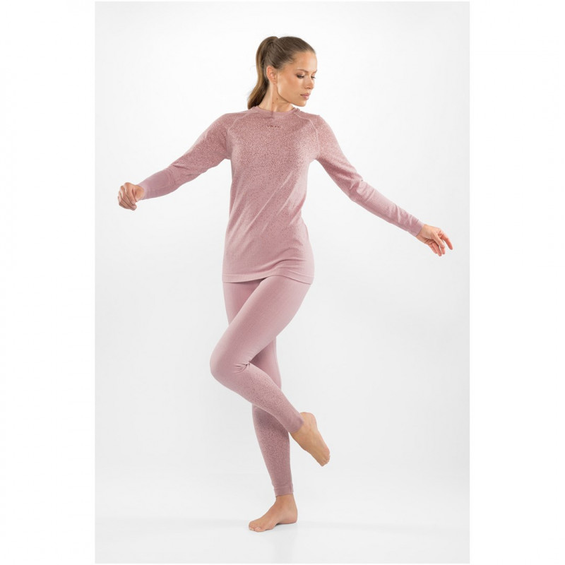 Viking Altis Lady Set naisten merinovillainen aluskerrasto, pinkki, L