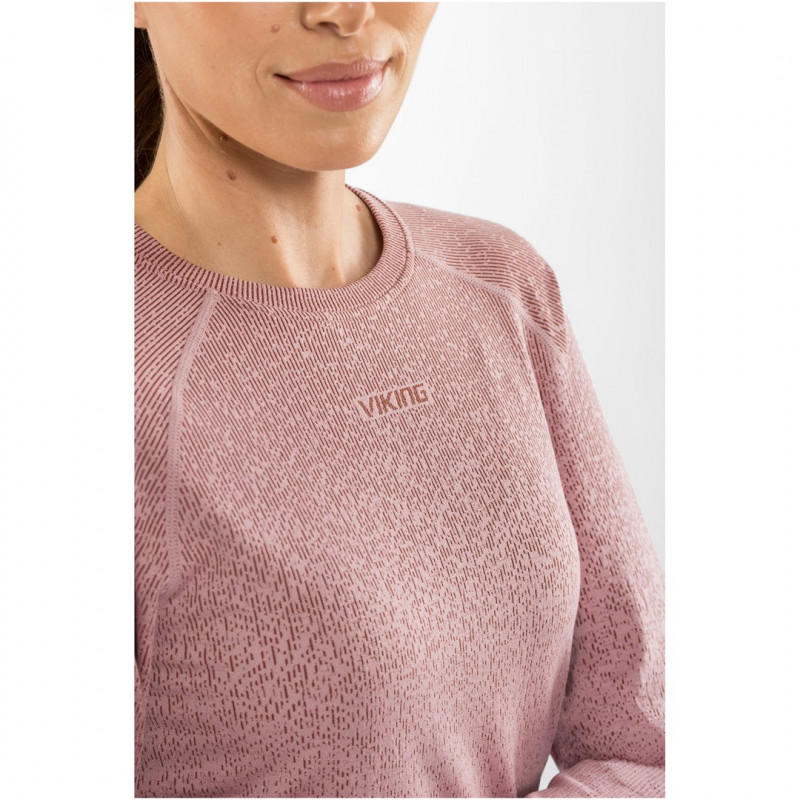 Viking Altis Lady Set naisten merinovillainen aluskerrasto, pinkki, L