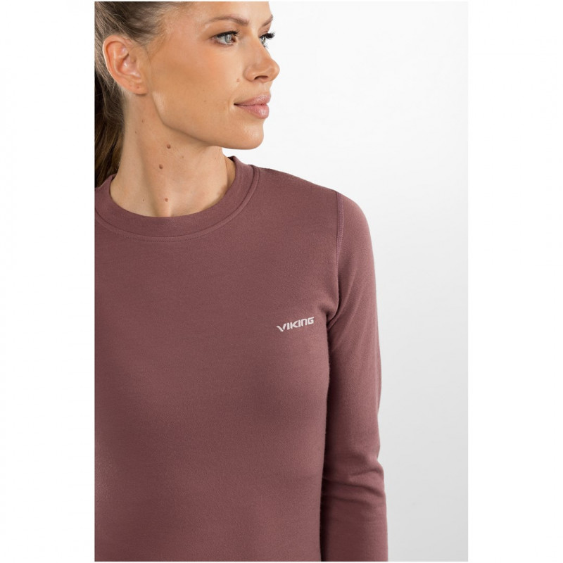Viking Meriboo Lady Set Merino naisten merinovillainen aluskerrasto, pinkki, M