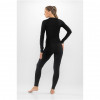 Viking Meriboo Lady Set Merino naisten merinovillainen aluskerrasto, musta, L