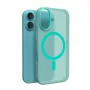 Puro Daylight MagSafe -silikonikuori iPhone 16:lle, vihreä