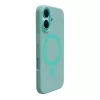 Puro Daylight MagSafe -silikonikuori iPhone 16:lle, vihreä