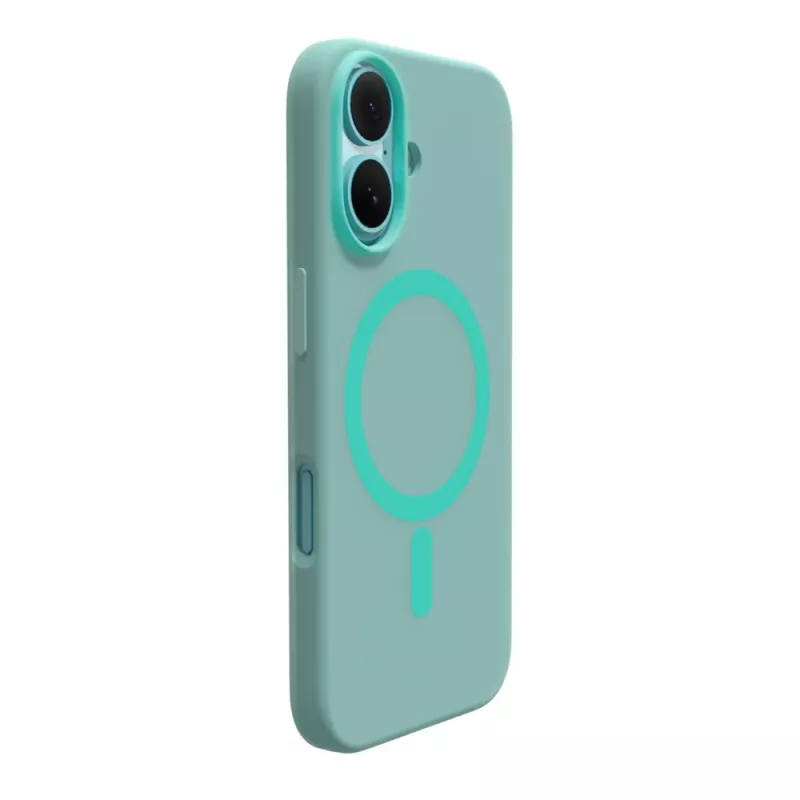 Puro Daylight MagSafe -silikonikuori iPhone 16:lle, vihreä