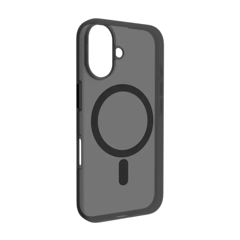 Puro Daylight MagSafe -silikonikuori iPhone 16 Plus -puhelimelle, musta