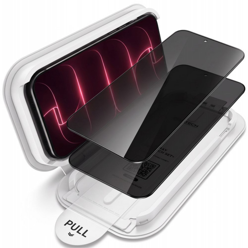 Tech-Protect OneTouch Set Spy+ yksityisyyslasi karkaistu Apple iPhone 18 Pro Max -puhelimelle (2 kpl)