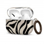 Tech-Protect Lamano -kotelo Apple AirPods Pro 3 -kuulokkeille karabiinilla, Nature Muse (musta ja beige)