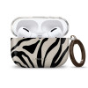 Tech-Protect Lamano -kotelo Apple AirPods Pro 3 -kuulokkeille karabiinilla, Nature Muse (musta ja beige)