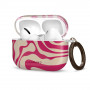 Tech-Protect Lamano -kotelo Apple AirPods Pro 3 -kuulokkeille karabiinilla, Flamingo Bloom (pinkki ja beige)