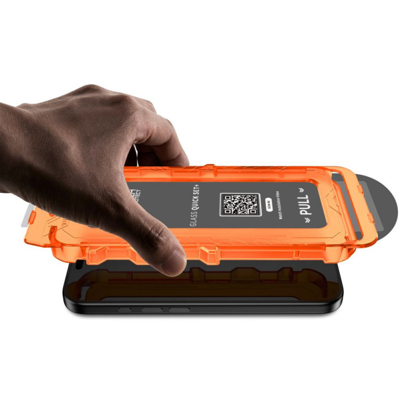 Tech-Protect Quick Set+ karkaistu lasi Apple iPhone 17 Pro / 18 Pro -puhelimelle, musta (2 kpl)