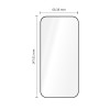 Tech-Protect Quick Set+ karkaistu lasi Apple iPhone 17 Pro / 18 Pro -puhelimelle, musta (2 kpl)