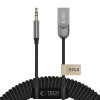 Tech-Protect Ultraboost AU04 Bluetooth 6.0 -äänisovitin, AUX 3,5 mm, harmaa