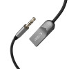 Tech-Protect Ultraboost AU04 Bluetooth 6.0 -äänisovitin, AUX 3,5 mm, harmaa
