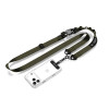 Tech-Protect C9S Rope Crossbody -puhelimen olkahihna, nailon, 91–140 cm, armeijanvihreä