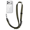 Tech-Protect C9S Rope Crossbody -puhelimen olkahihna, nailon, 91–140 cm, armeijanvihreä