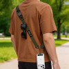 Tech-Protect C9S Rope Crossbody -puhelimen olkahihna, nailon, 91–140 cm, armeijanvihreä