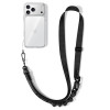 Tech-Protect C9S Rope Crossbody -puhelimen olkahihna, musta