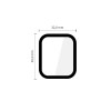 Tech-Protect Glass Flex+ hybridilasi Apple Watch 4 / 5 / 6 / SE 1 / 2 / 3 40 mm:lle, musta (2 kpl)