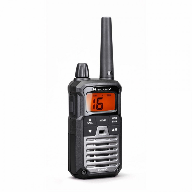 Midland XT70 Pro Duo -radiopuhelin, musta